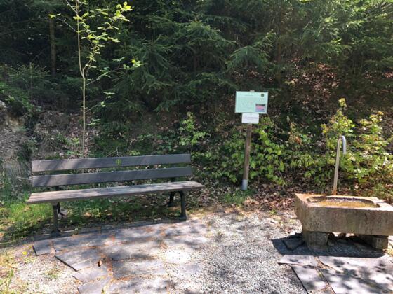 Am Silberbrunnen bei Silberstein