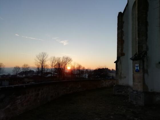 Sonnenuntergang bei St. Peter am Nordwaldkammweg