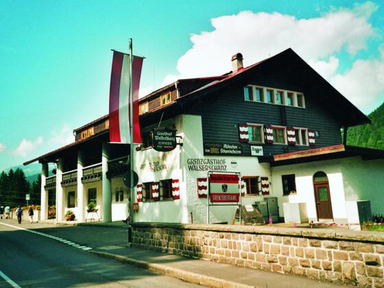 Walserschanz - Grenze zwischen Kleinwalsertal und Deutschland