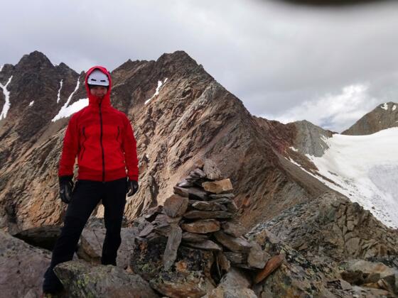 Kleiner Ramolkogel 3349m, dahinter von links nach rechts Großer, Mittlerer und Nördlicher Ramokogel