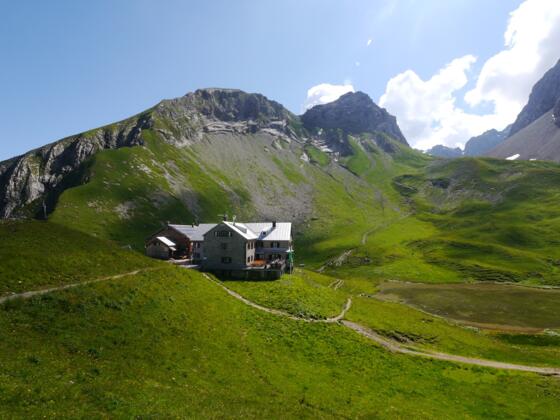 Rappenseehütte in herrlicher Lage