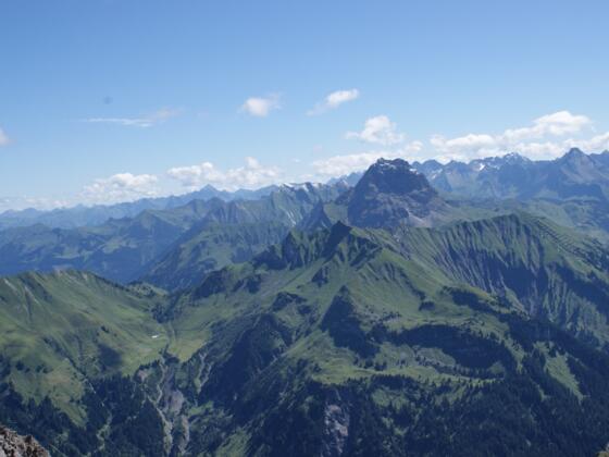 traumhafte Aussicht: hier Richtung Widderstein