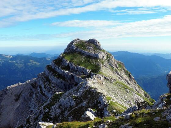 Zwillingkogel Südgipfel 2.184m vom Kreuz gesehen