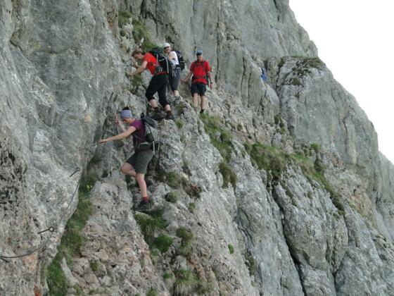 Klettersteig am Sagzahn