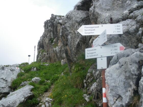Wegweise Sarotlapass