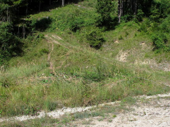 Abzweigung bei Schottergrube