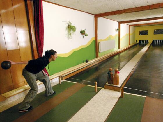Kegelbahn im Gasthof Weberhäusl