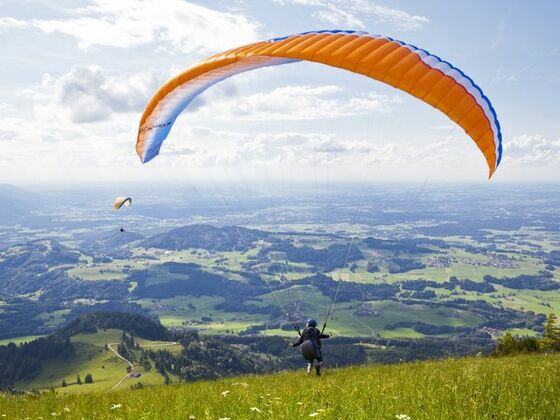 Paragliding vom Hochries-Gipfel