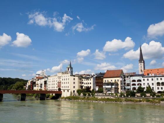 Blick auf Wasserburg am Inn