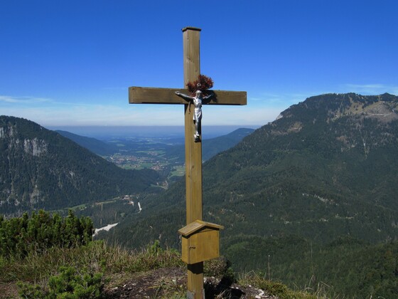 Der Adlerkopf, Blick nach Ruhpolding