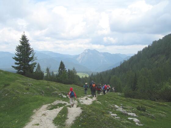 Wanderweg zum Straubinger Haus durch das Rührhübeltal