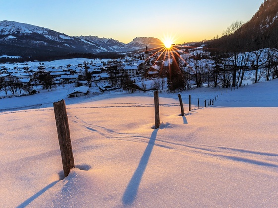 Reit im Winkl Ort im Winter