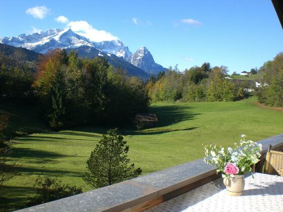 Herbstblick vom Balkon