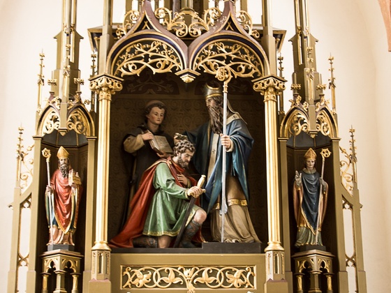 In der St. Rupert Kirche in Gaden