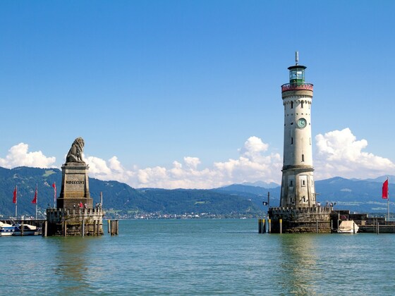 Die Hafeneinfahrt von Lindau