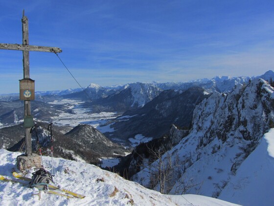 Gipfelblick auf der Haaralmschneid Richtung Osten / Ruhpolding