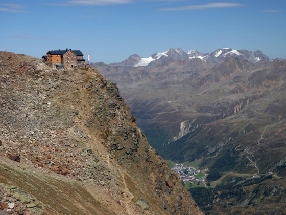 Ramolhaus, im Hintergrund Obergurgl