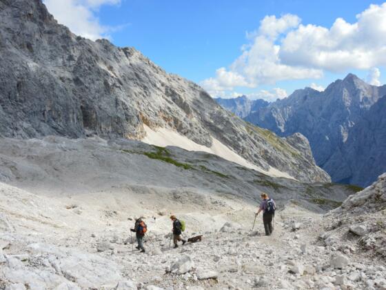 Abstieg durchs Zugspitzplatt