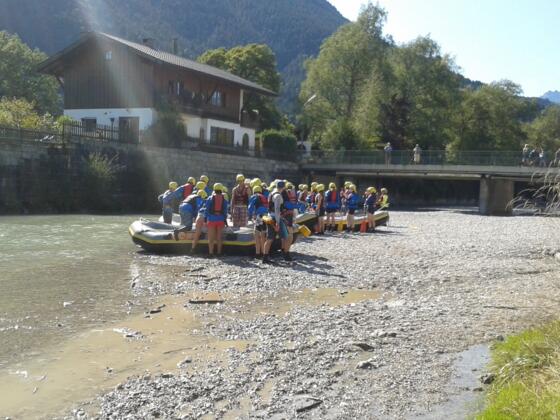 Rafting auf der Loisach