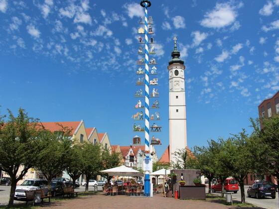 Historische Altstadt Dorfen, Blick auf Marienplatz