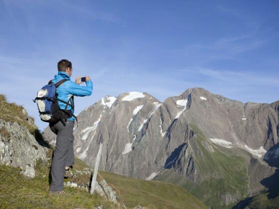 Wanderer in den Alpen