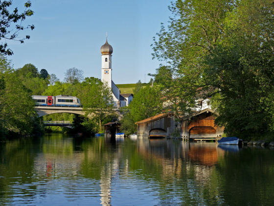 Die Mangfall bei Gmund