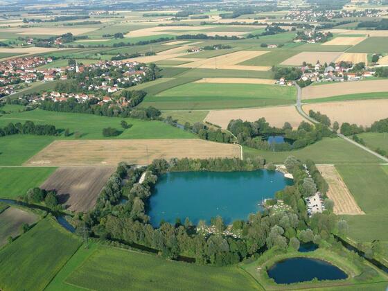 Wörther Weiher von oben