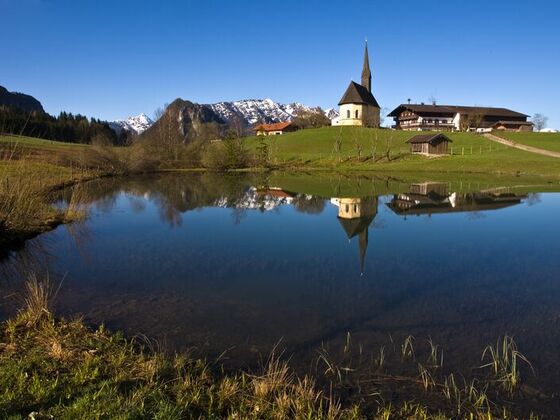 Kirche St. Nikolaus Inzell - Panorama
