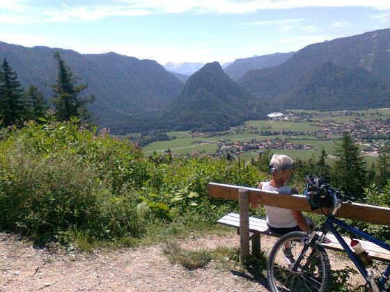 Sicht auf Inzell, kurz vor der Bäckeralm