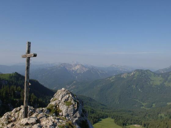 Am Gipfel des Taubensteins.