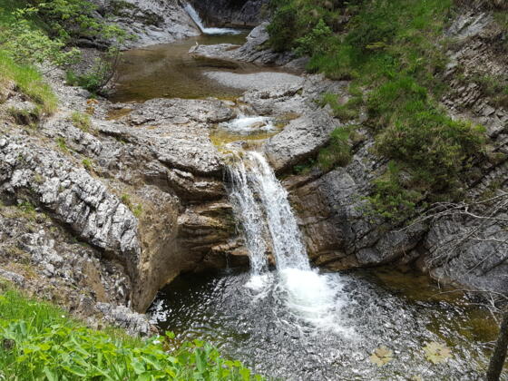 Die zahlreichen kleinen Wasserfälle im Pfanngraben