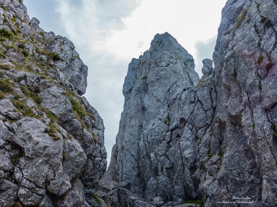 Roßstein Westkante mit Einstieg
