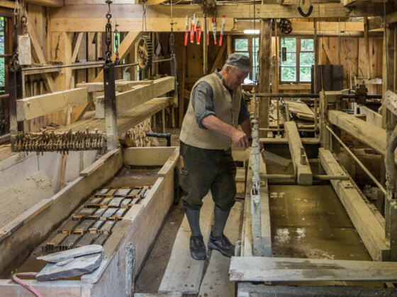Themenweg - Schleifmühlklamm - in der Wetzsteinmühle