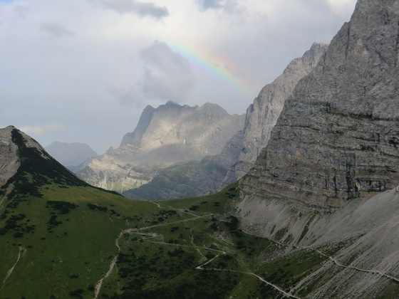 Blick von der Falkenhütte in Richtung Hohljoch