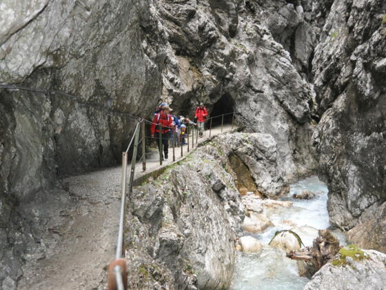 Höllentalklamm - gute Wege führen nach oben