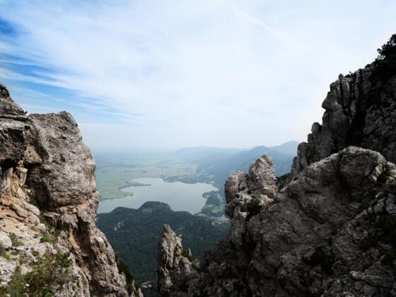 Kochelsee vom Gratweg Herzogstand - Heimgarten