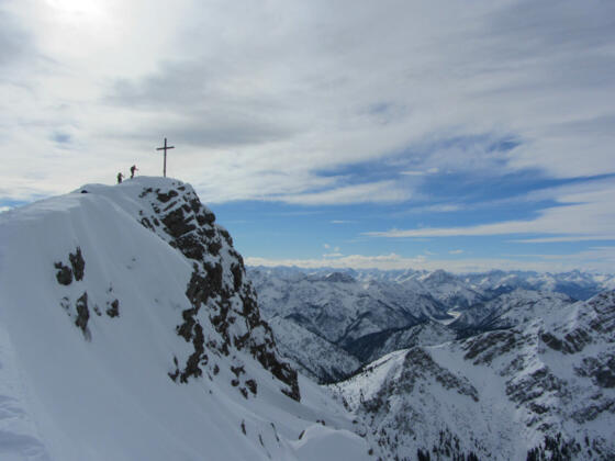 Skitour Kreuzspitze - Gipfel