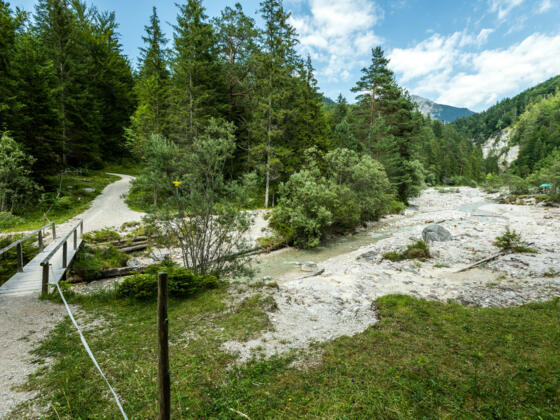 Eine Brücke über den Seinsbach