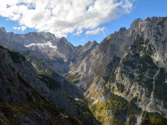 Traumhafte Perspektive vom Hupfleitenjoch