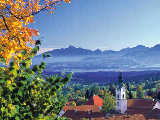 Nordic Walking Moor-Trail - Blick auf Bad Kohlgrub