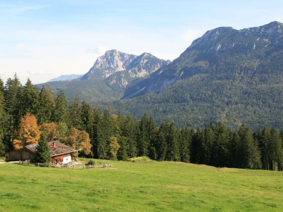 Bäckeralm mit Hochstaufen