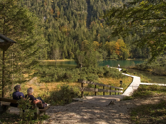 Durchatmen am Falkensee bei Inzell im Chiemgau