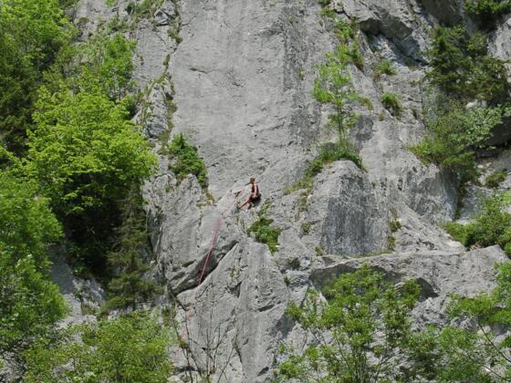 Kletterwand neben der Falkenwand
