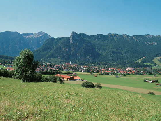Aussicht von der Romanshöhe auf Oberammergau
