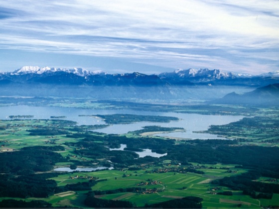 das Chiemgau mit dem Chiemsee