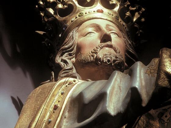 Ausschnitt aus der Figurengruppe "Krönung Mariens" aus der Stadtpfarrkirche Eggenfelden