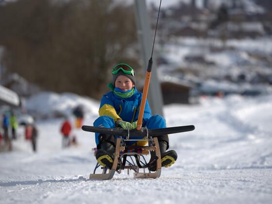 Rodellift am Zielhang