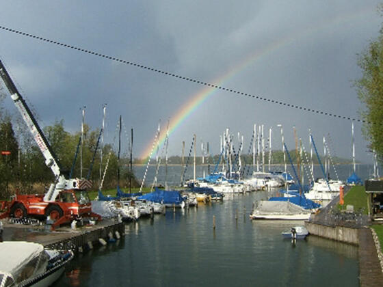 Seglerhafen Harras am Chiemsee.