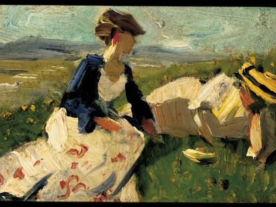 Franz Marc - Zwei Frauen am Berg - 1906