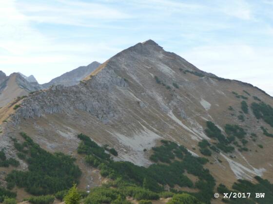 Baierkarspitze von Nordosten